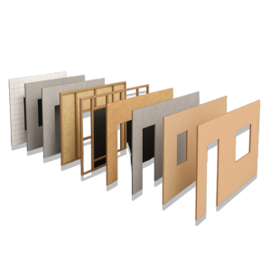 Composição do Sistema Wood Frame com 9 camadas